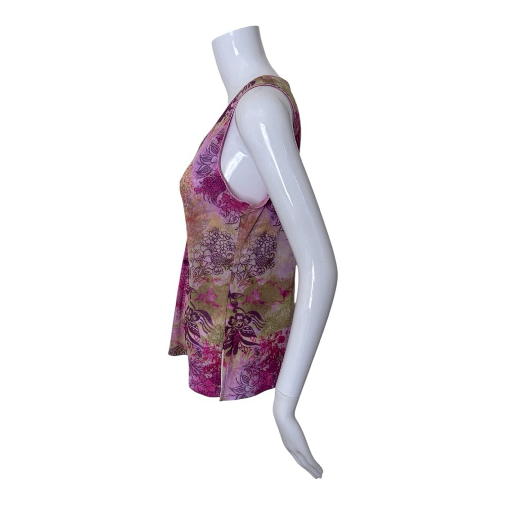 Y2K Micro Mesh Sleeveless Top Size Large Frutiger Metro Girlypop - Picture 3 of 8
